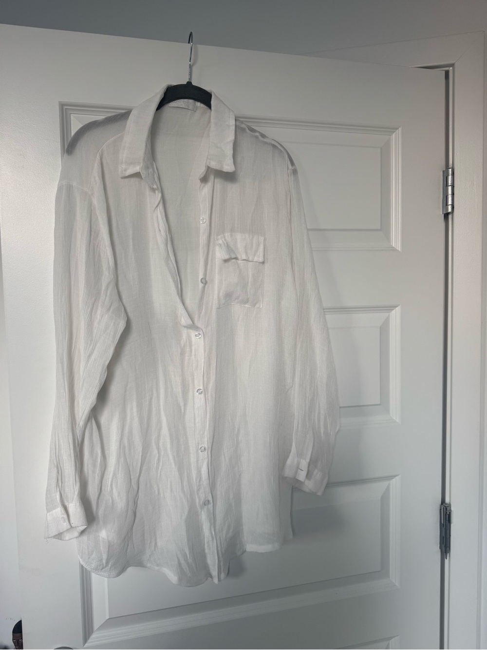 White swim cover up
